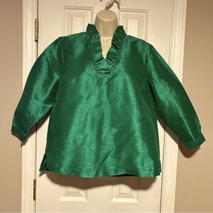 crown & ivy Green Blouse